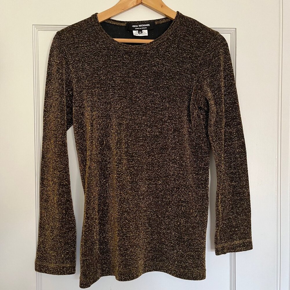 Vintage Junya Watanabe x Commes des Garçons Metallic Gold Top | Size Medium